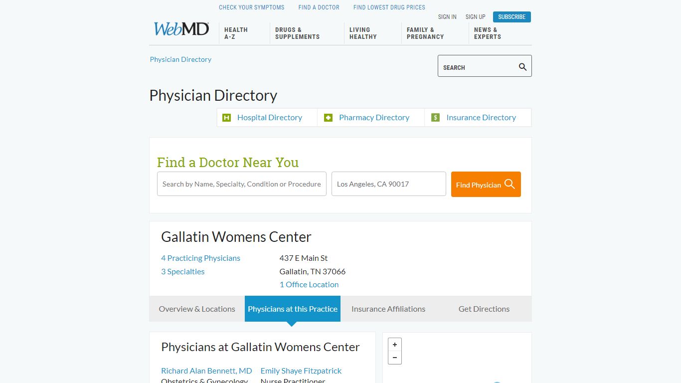 Gallatin Womens Center in Gallatin, TN - WebMD